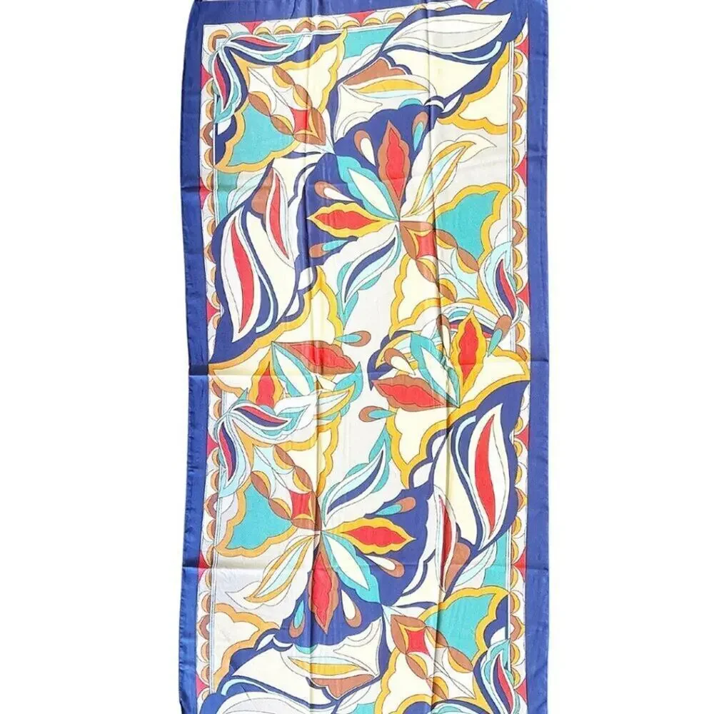 2/$30 NEW Beach Coverup Body Wrap Large Blanket Head Scarf Abstract Printed